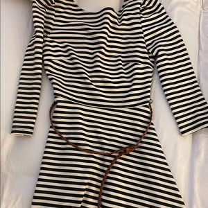 Dress black and white stripes